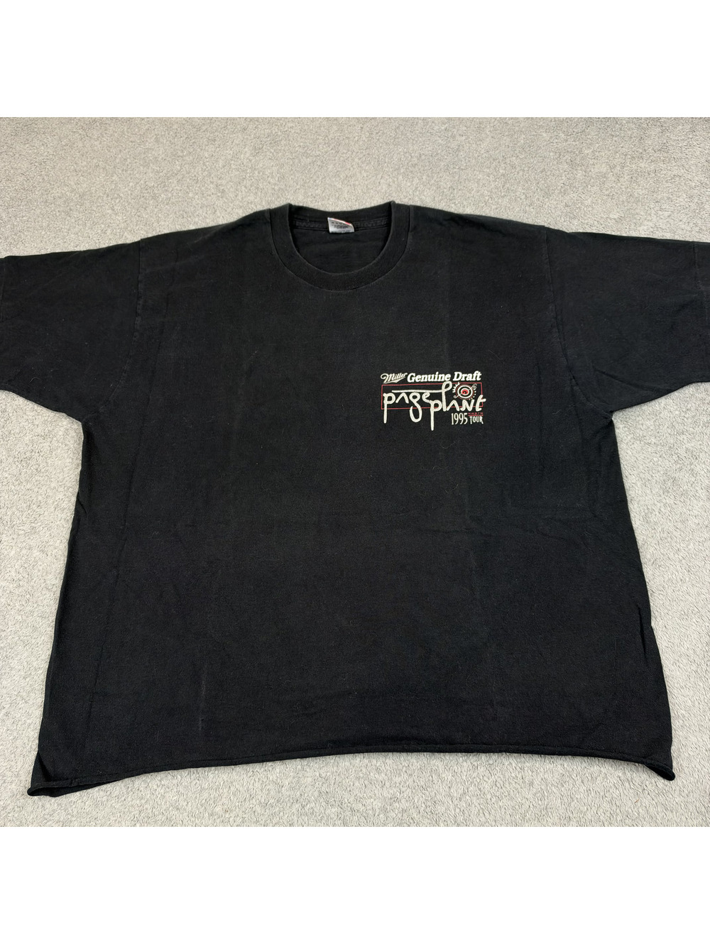 Miller Genuine Draft Page Plant 1995 Tour T shirt black XL